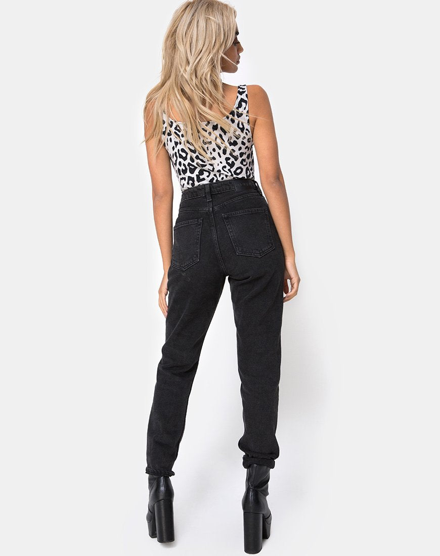 Image de Mahi Bodice in Mono Animal Grey and White