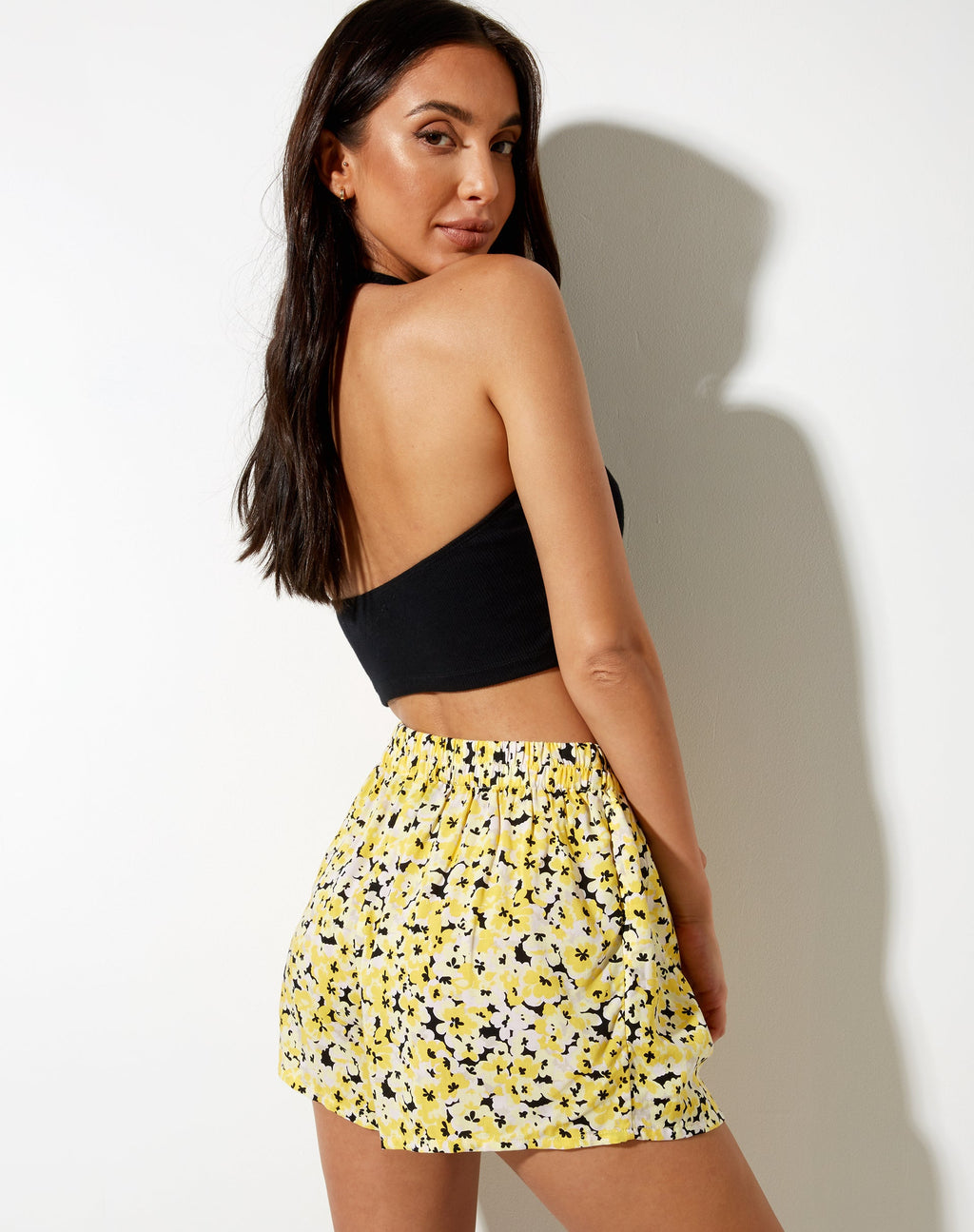Short Maisy en jaune tournesol pop