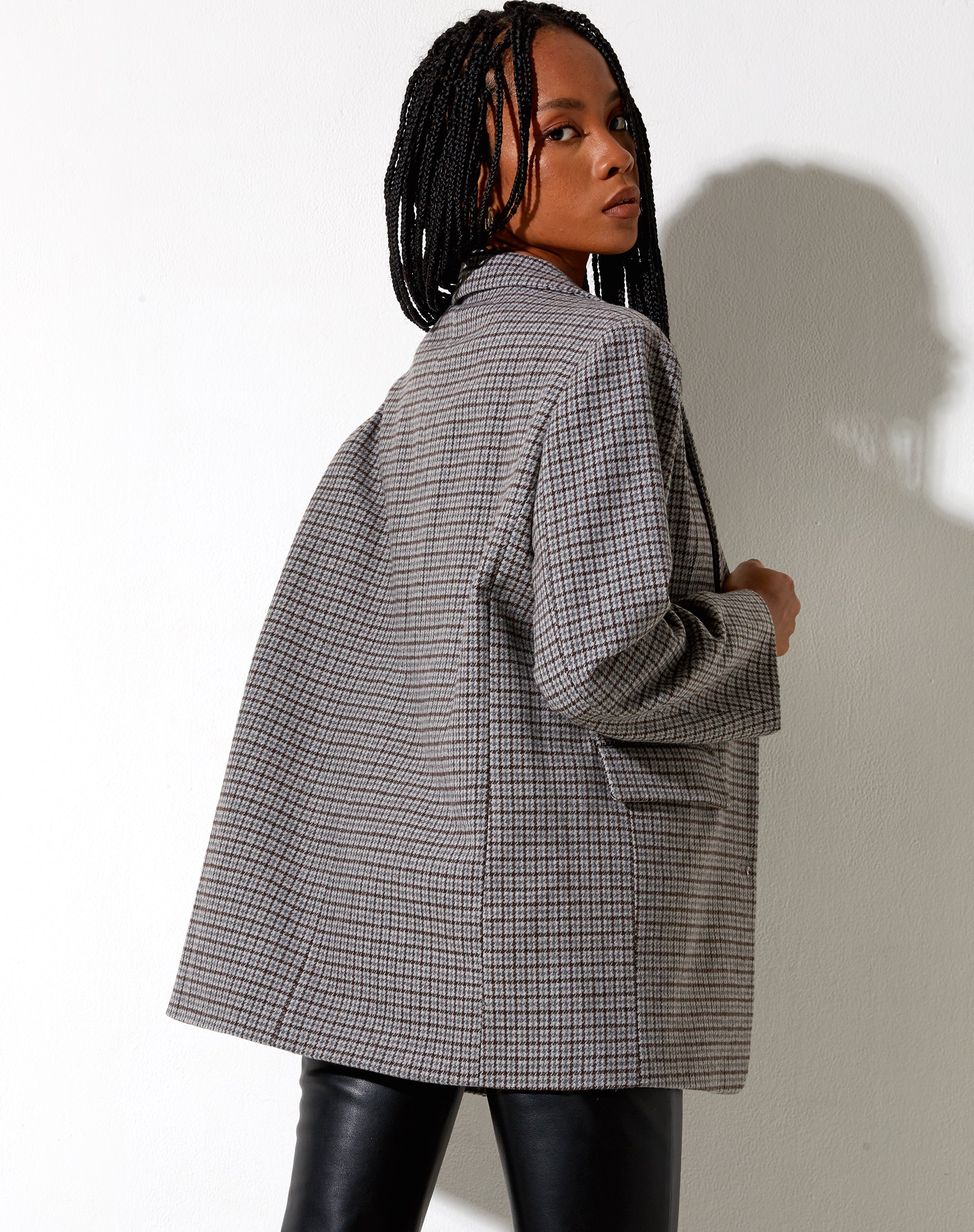 Image de Maiwa Blazer en laine gris et noir