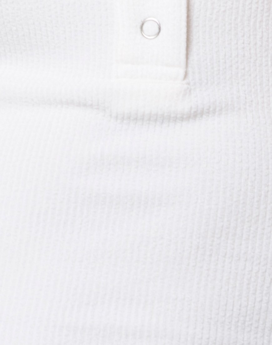 Image of Maiza Bodycon Dress in Baby Rib Ivory