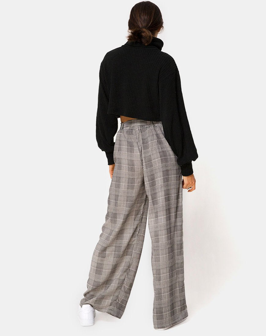 Image of Majustie Highwaist Trouser in Charles Check Grey