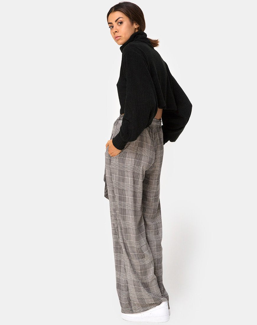 Image of Majustie Highwaist Trouser in Charles Check Grey