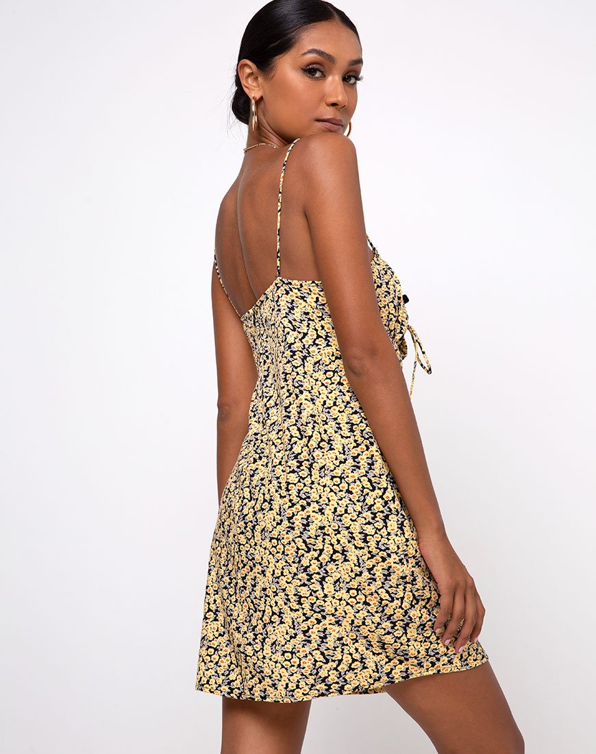 Image de Mala Slip Dress in Mini Bloom Yellow