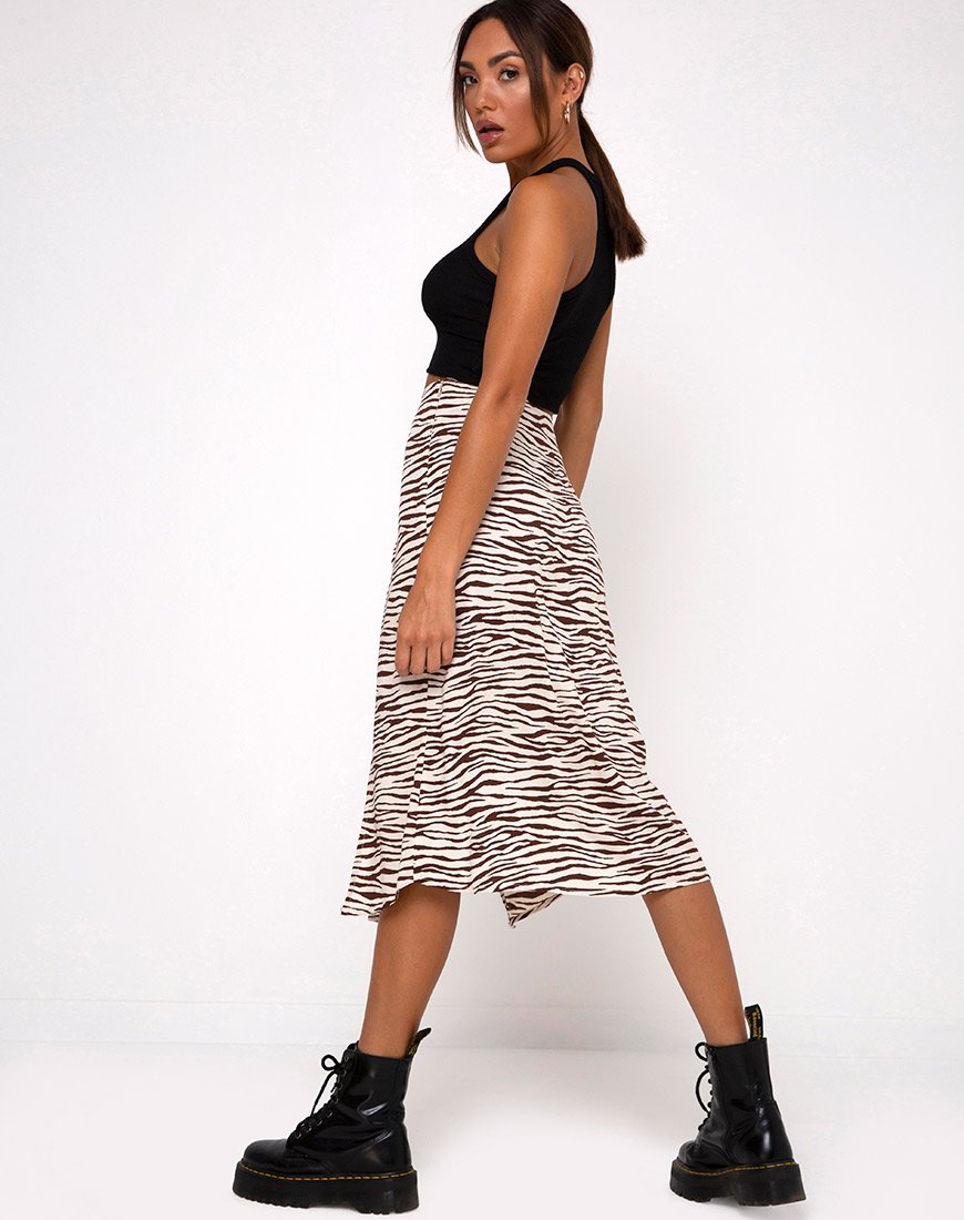 Jupe midi Malika, Easy Tiger Cocoa