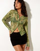 Image de la chemise Mally avec des fleurs floues