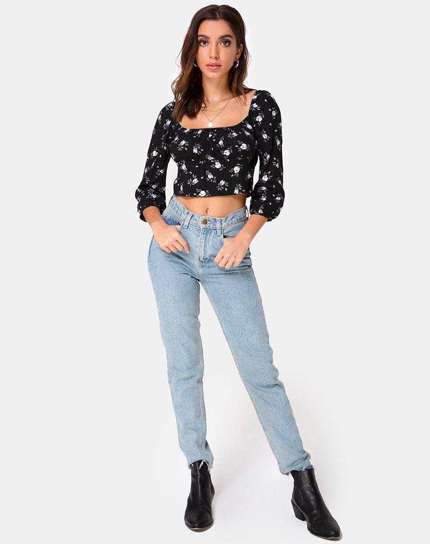 Image de Malon Crop Top in Dark Tulip