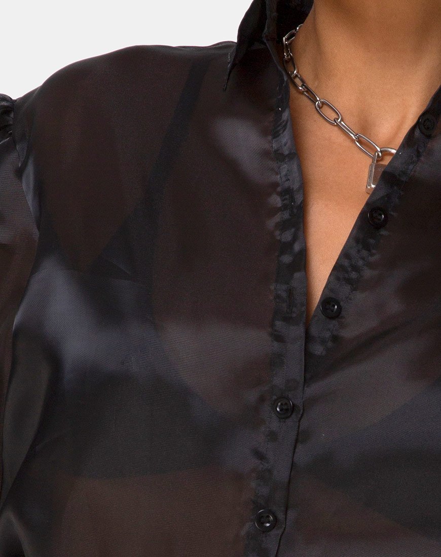 Image de Maloney Blouse in Organza Black