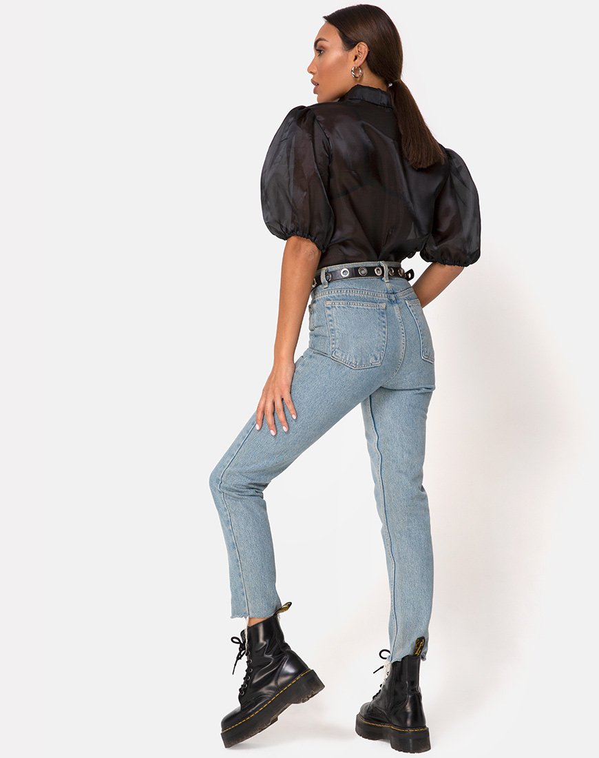 Image de Maloney Blouse in Organza Black