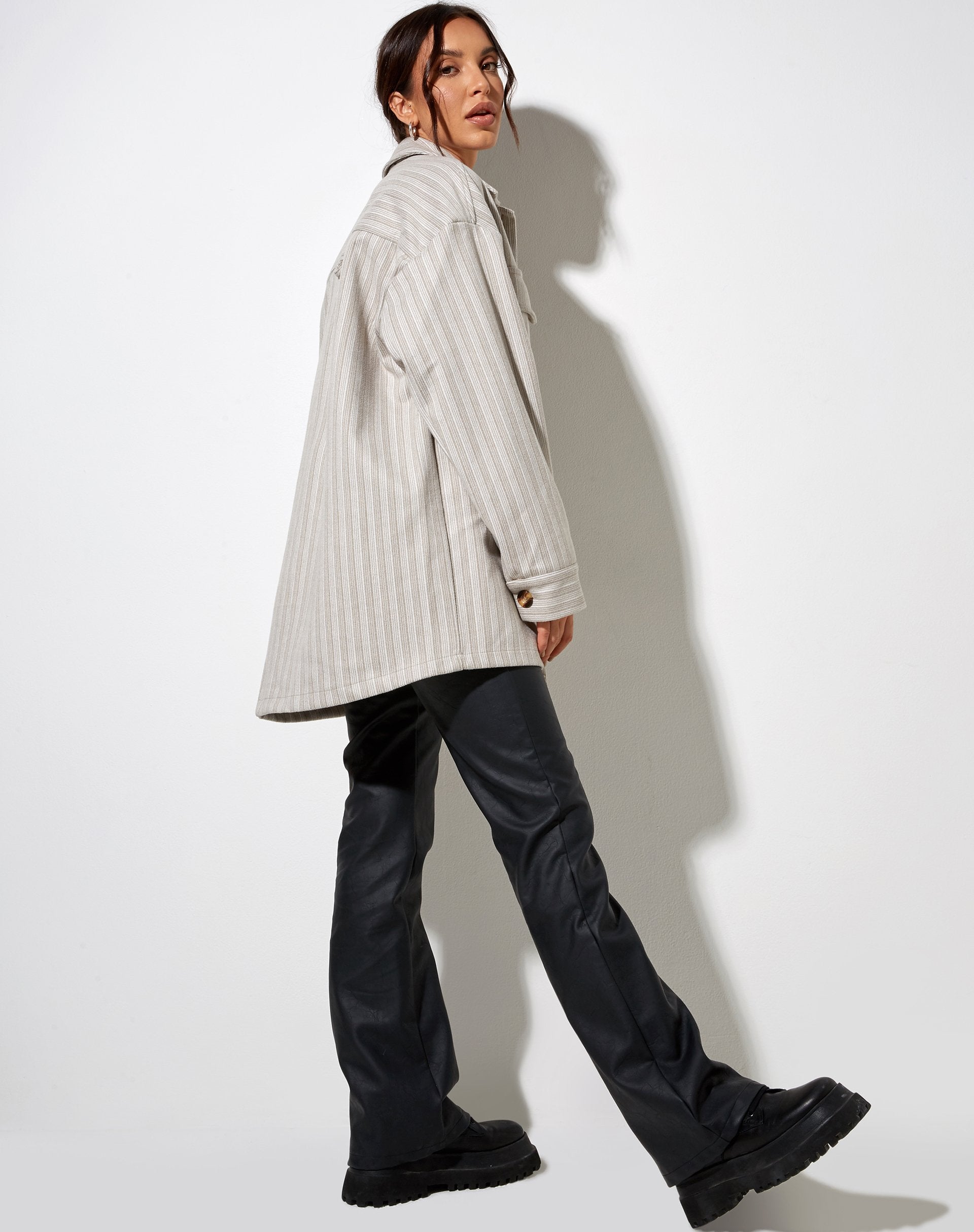 Image de Marcella Shirt in Stripe Tonal Grey