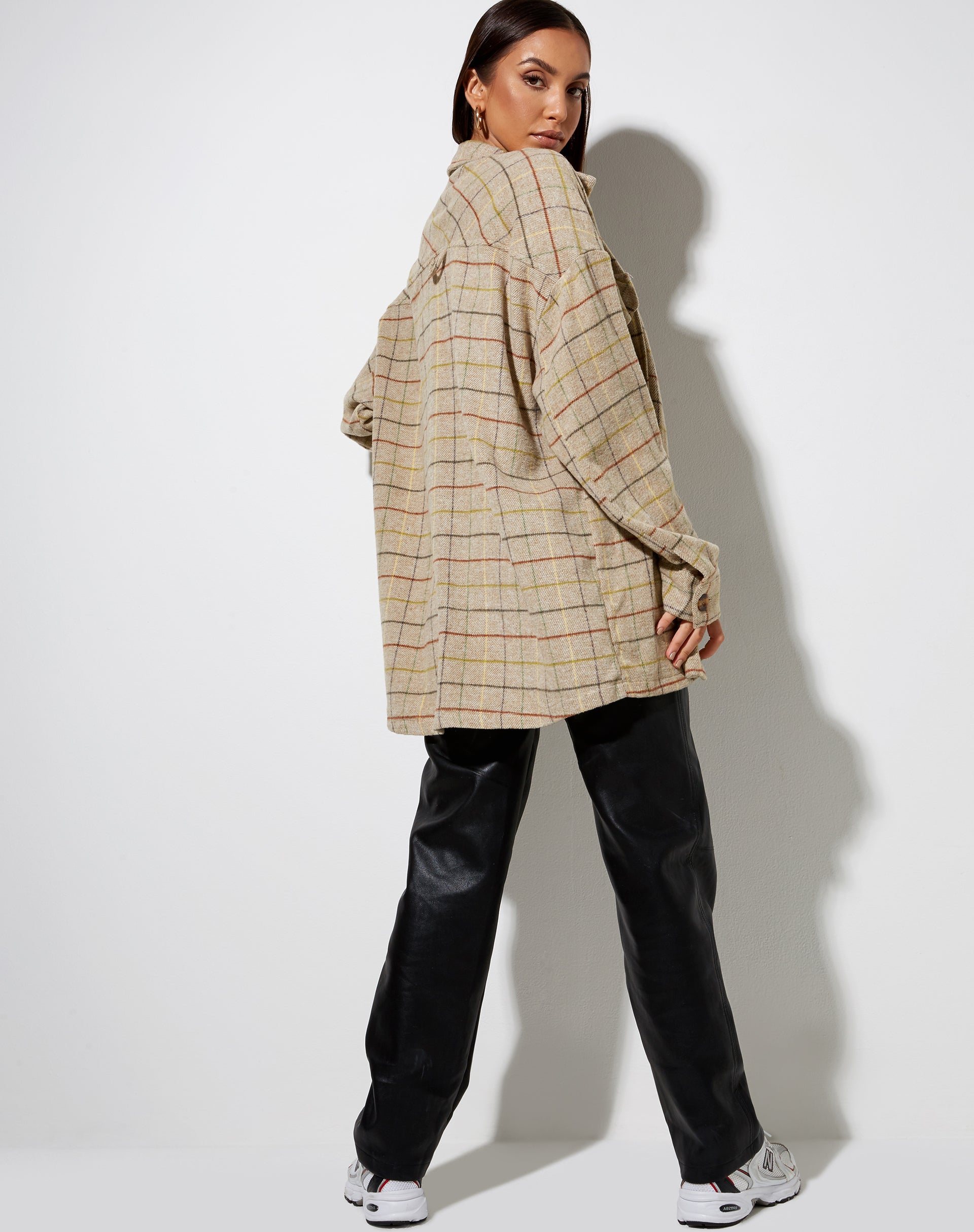 Image de Marcella Shirt in Check Brown Yellow Green