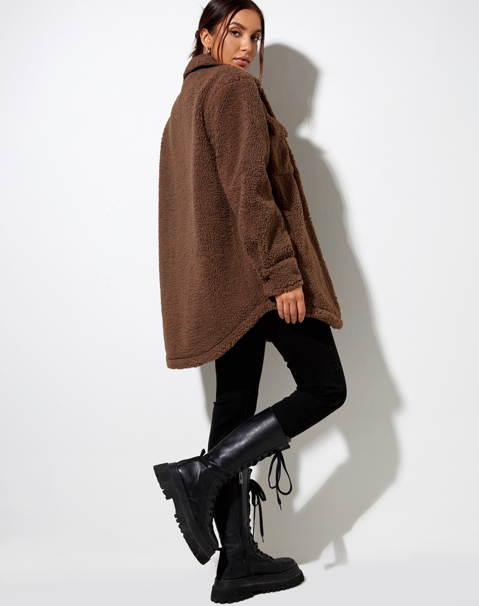 Image de Marcella Shirt in Borg Charcoal Grey