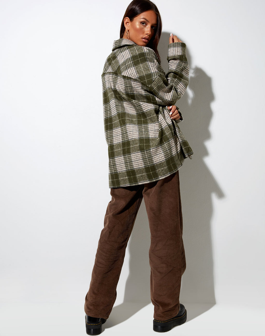 Chemise Marcel à carreaux vert clair