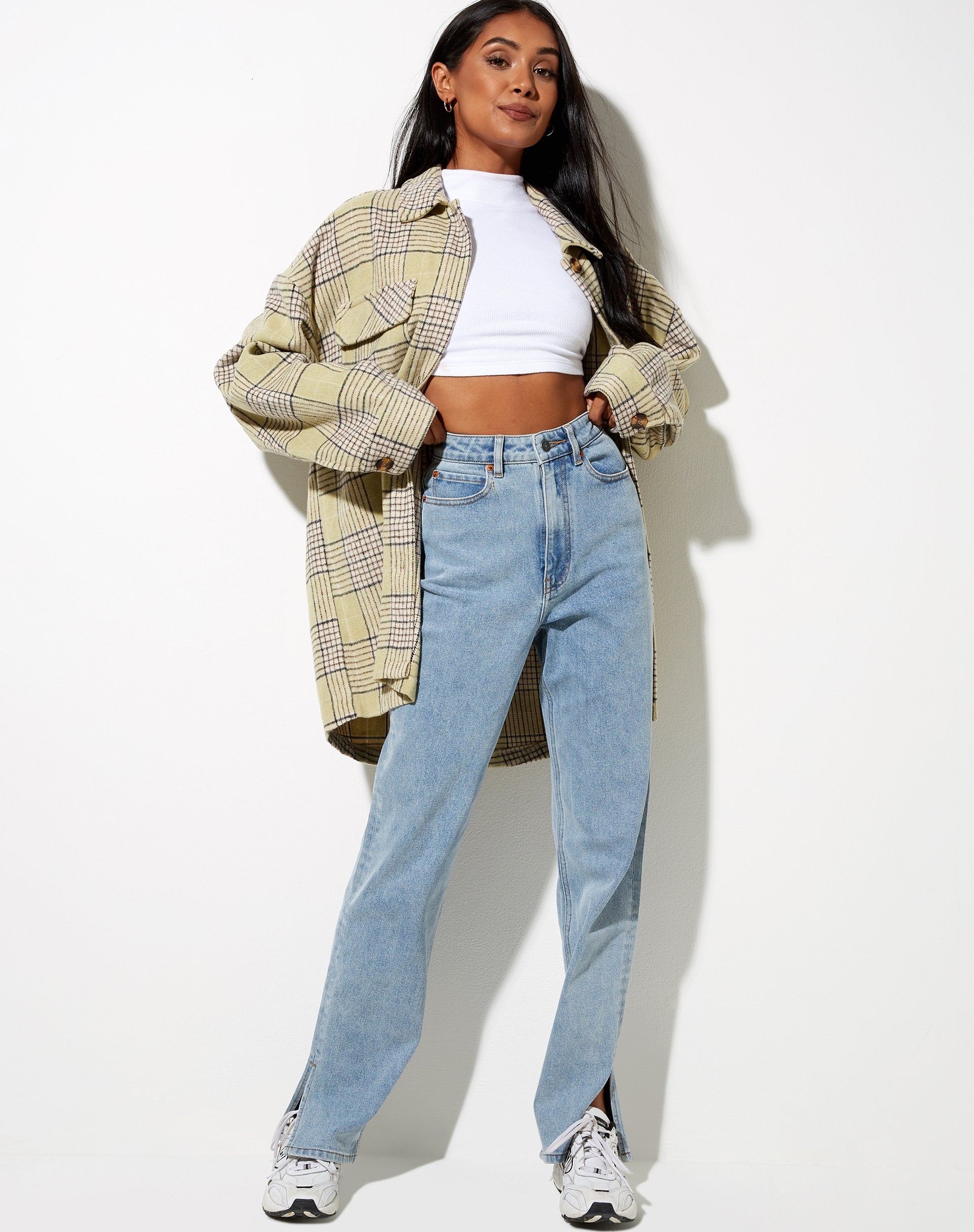 Image de Marcella Shirt in Check Sage Brown Black
