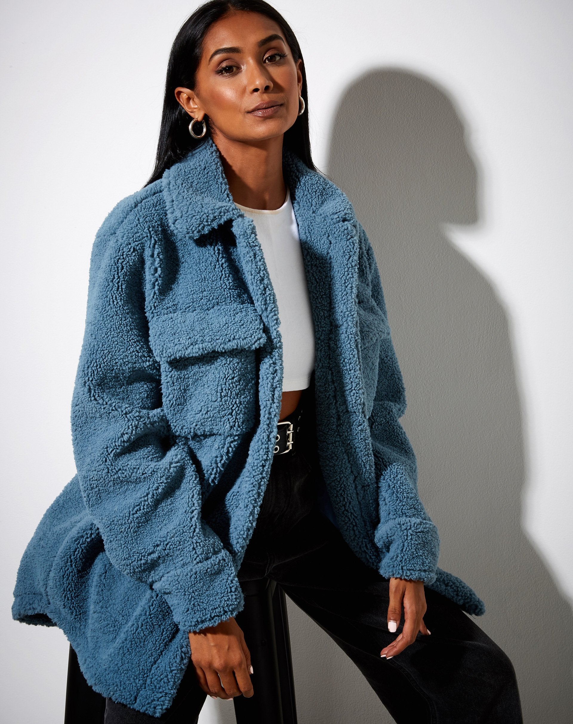 Image de Marcella Shirt in Borg Slate Blue