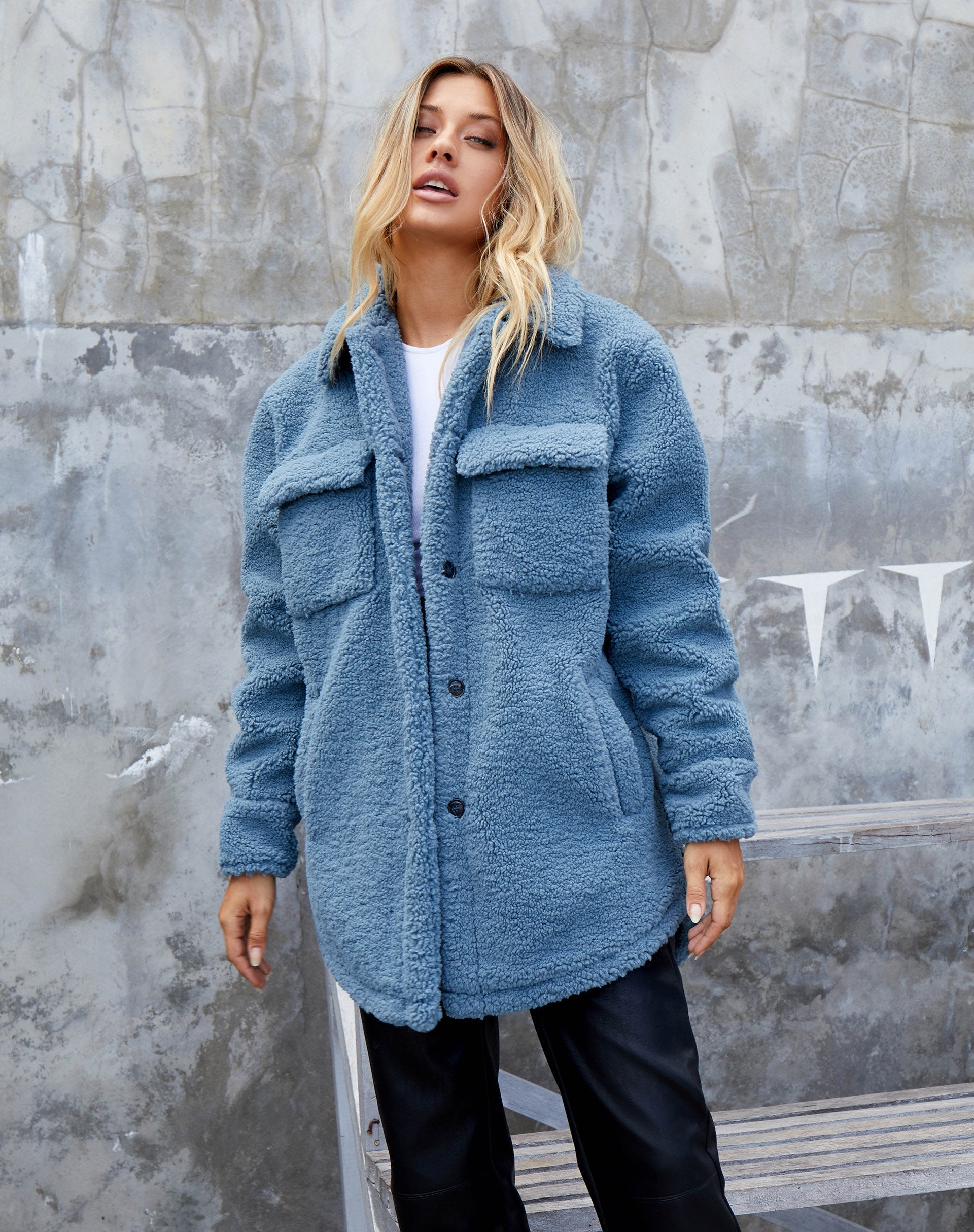 Image de Marcella Shirt in Borg Slate Blue