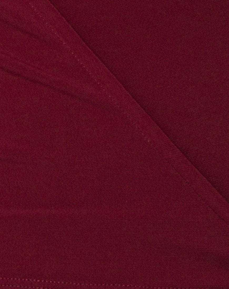 Image de Marche Wrap Top in Burgundy