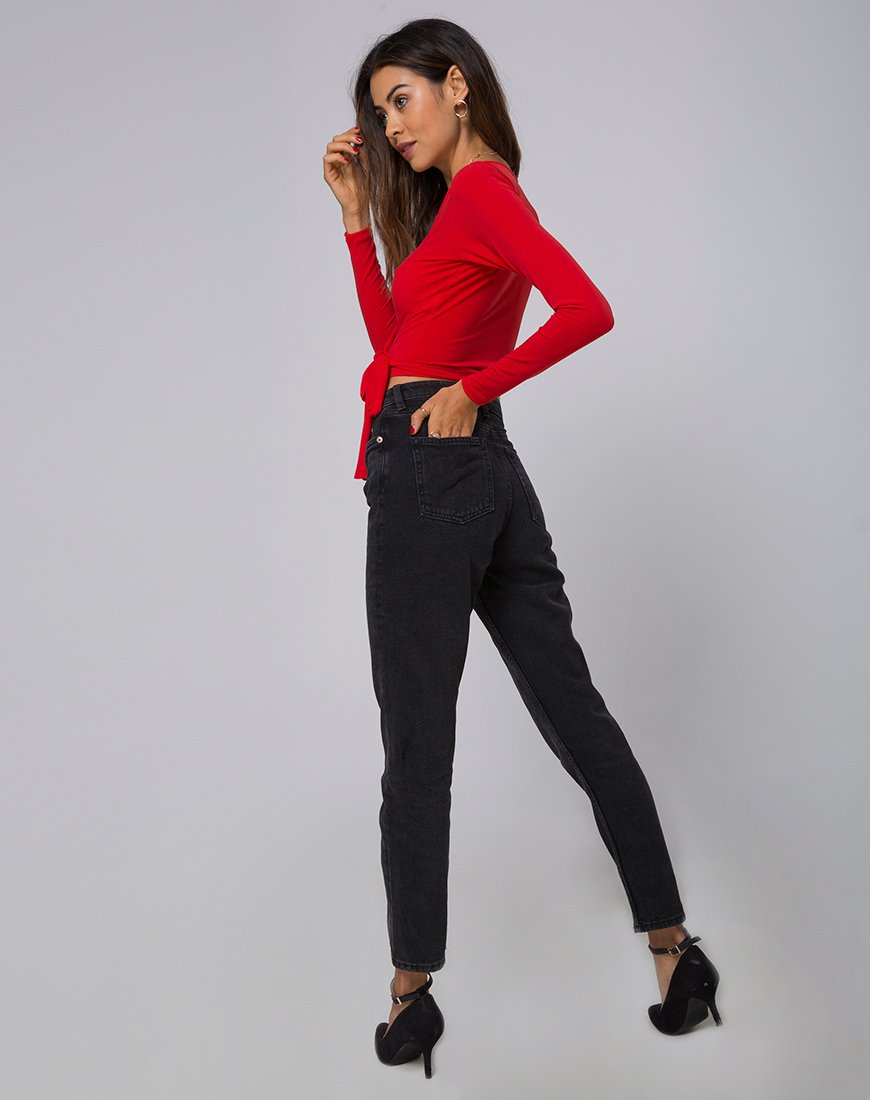 Image de Marche Wrap Top in Red