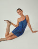 image de MOTEL X JACQUIE Mini robe Marda en Colour Bleed Blue