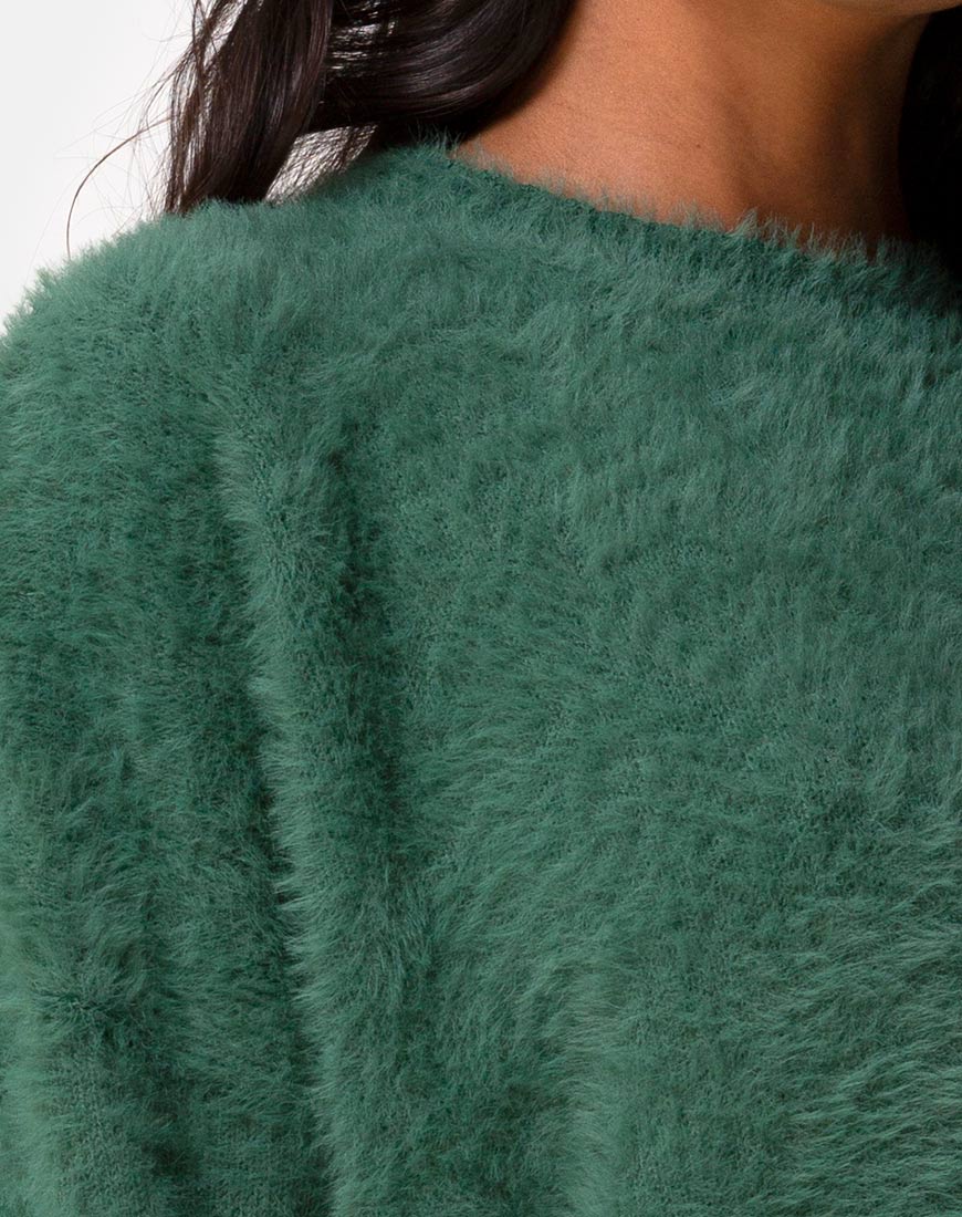 Image de Margo Jumper in Knit Forest Green