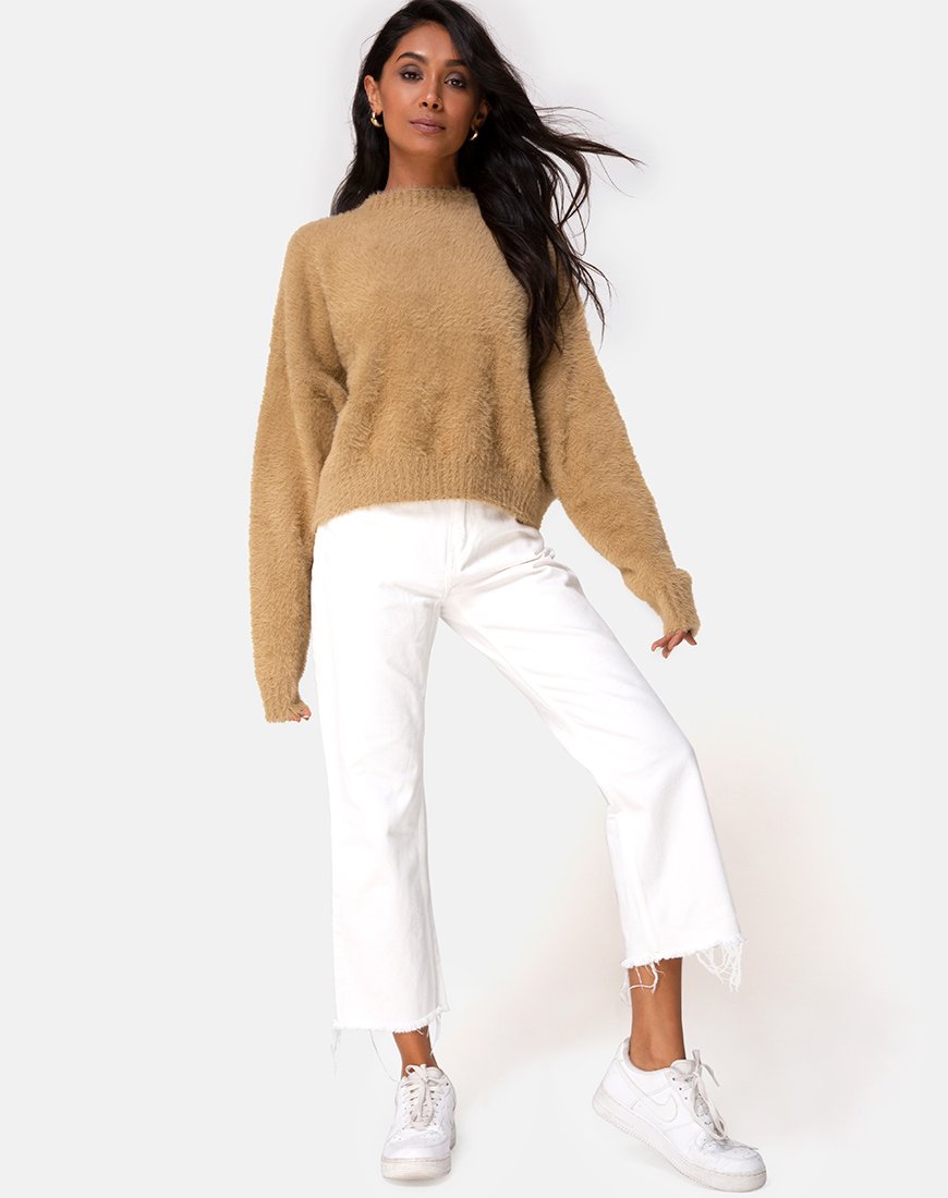 Image de Margo Jumper in Knit Taupe