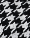 Tricot pied-de-poule noir et ivoire