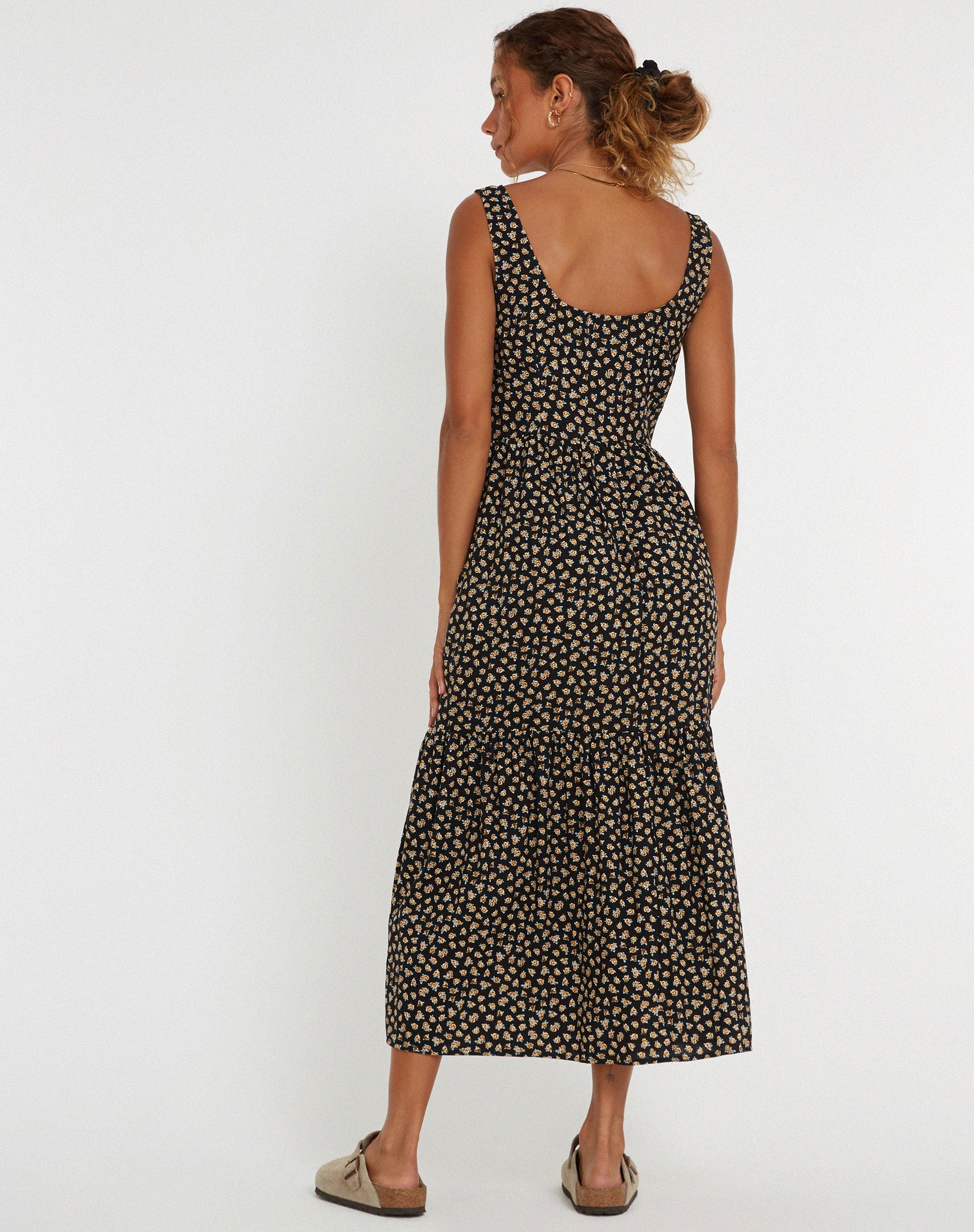 Image de Marisol Maxi Dress in Ditsy Floral Bronze