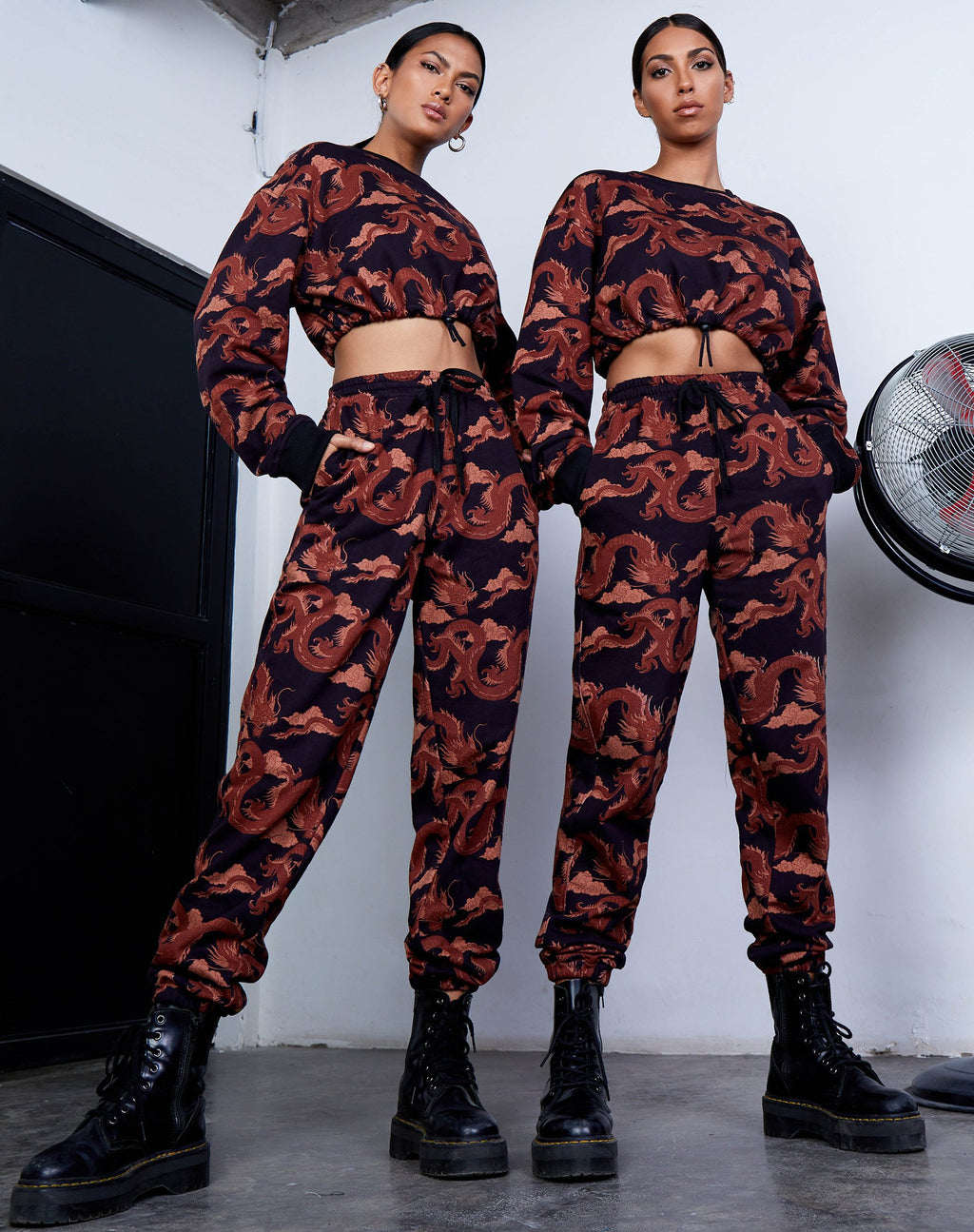 Pantalon de jogging Basta en orange dragon ton sur ton