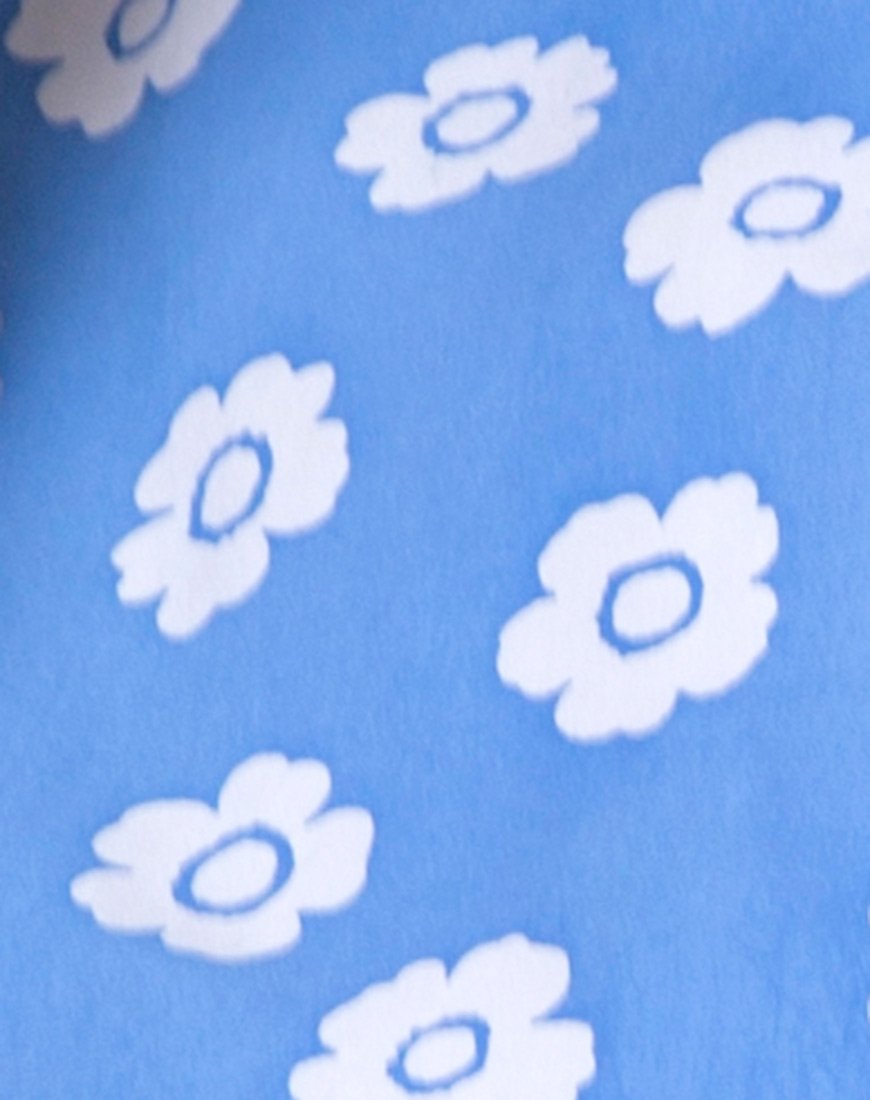 Image de Marleigh crop Top in Daisy Stamp Sky Blue