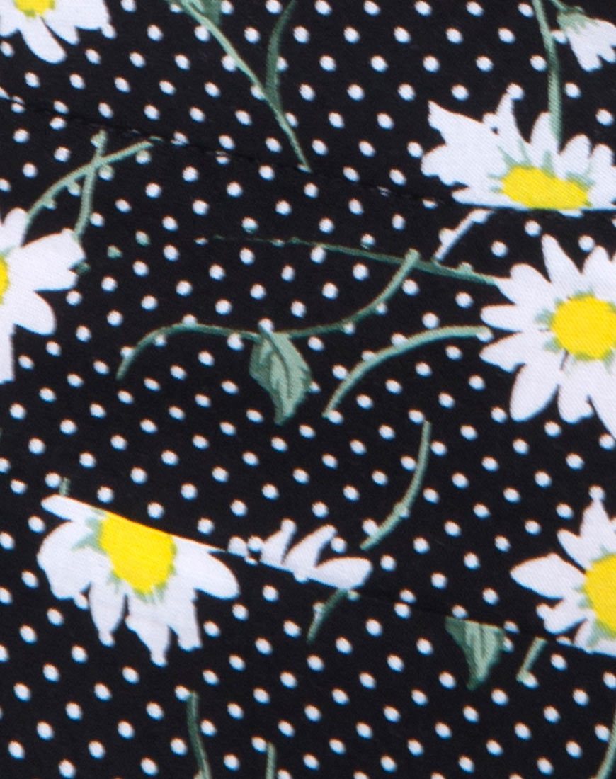 Image de Marleigh Crop Top in Polka Daisy Black