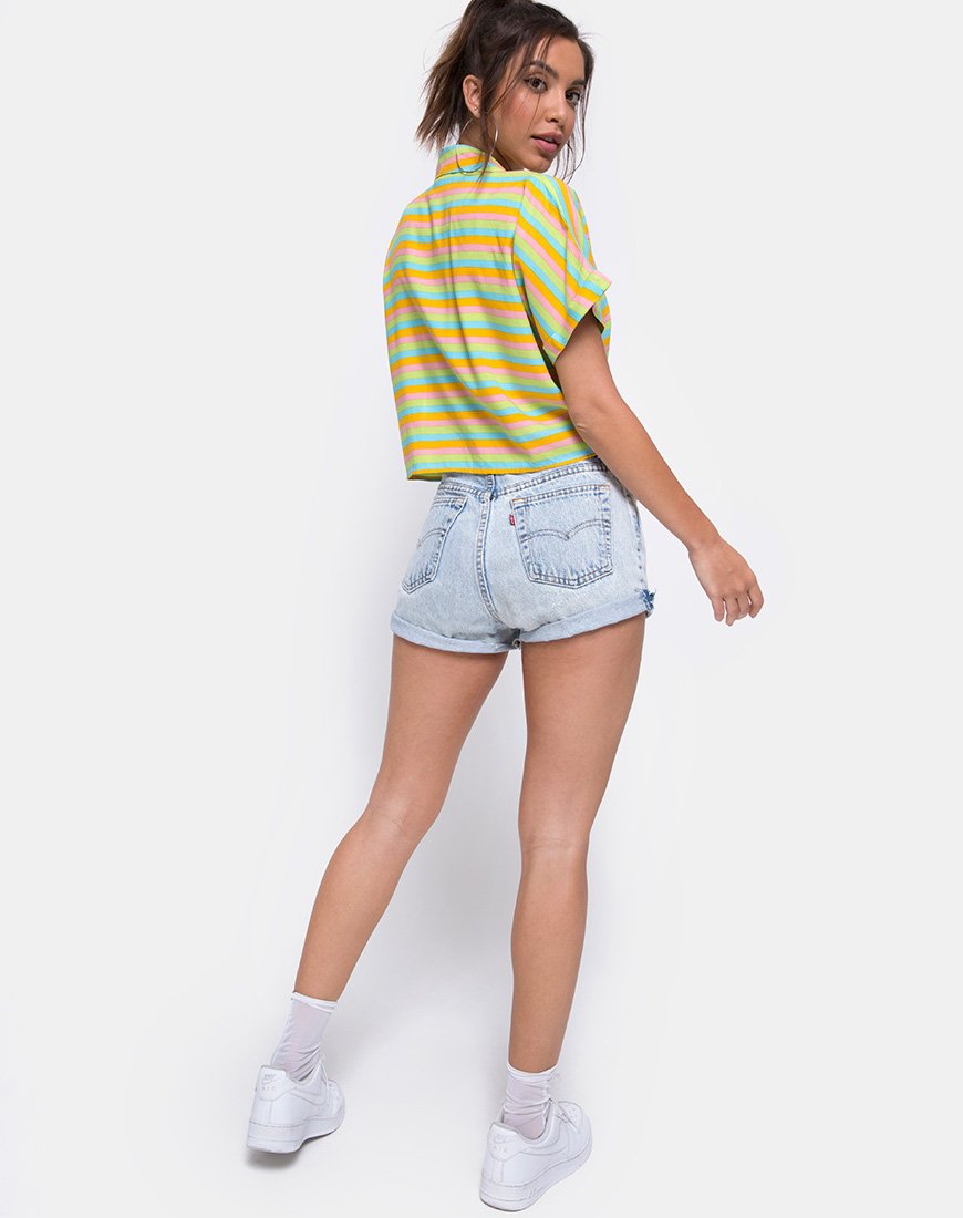 Image de Gapo Tie Up Shirt in Sweet Stripe