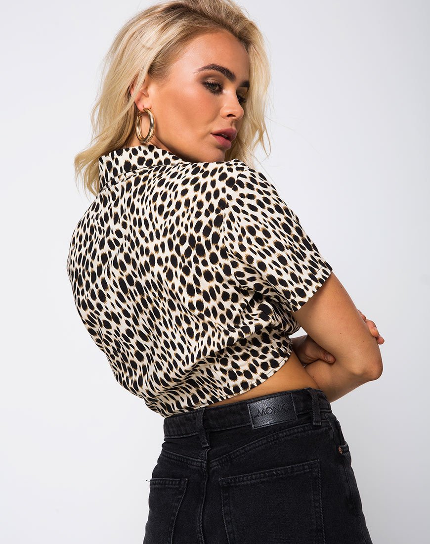 Image de Marleigh Crop Top in Cheetah