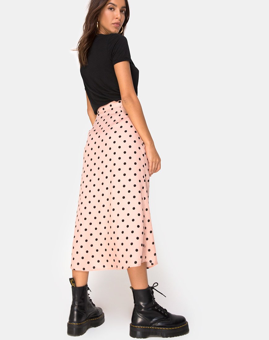 Image de Marni Midi Skirt in New Polka Nude