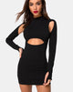 Image de la mini robe Matcha en noir