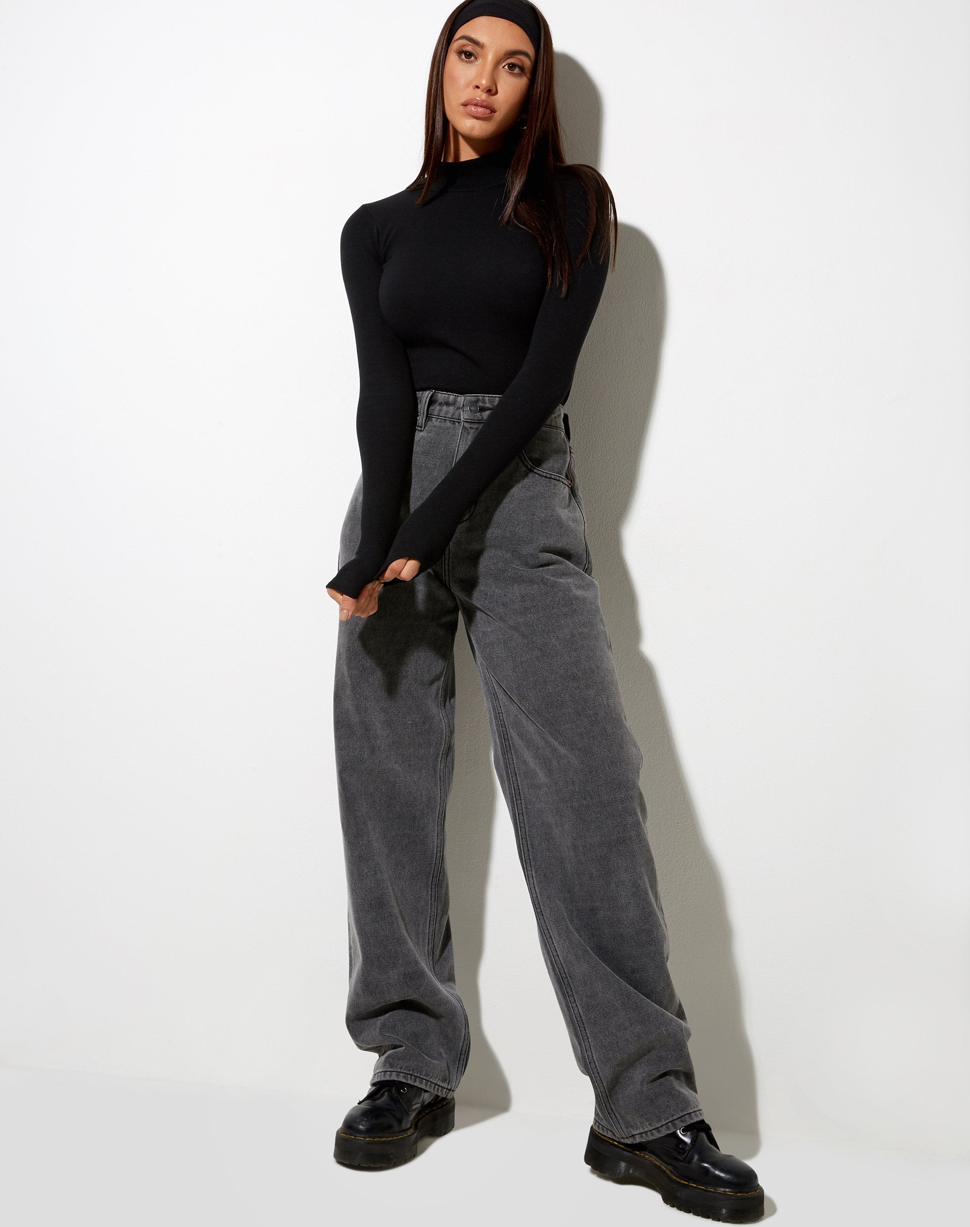 Image de Matri Top in Rib Black