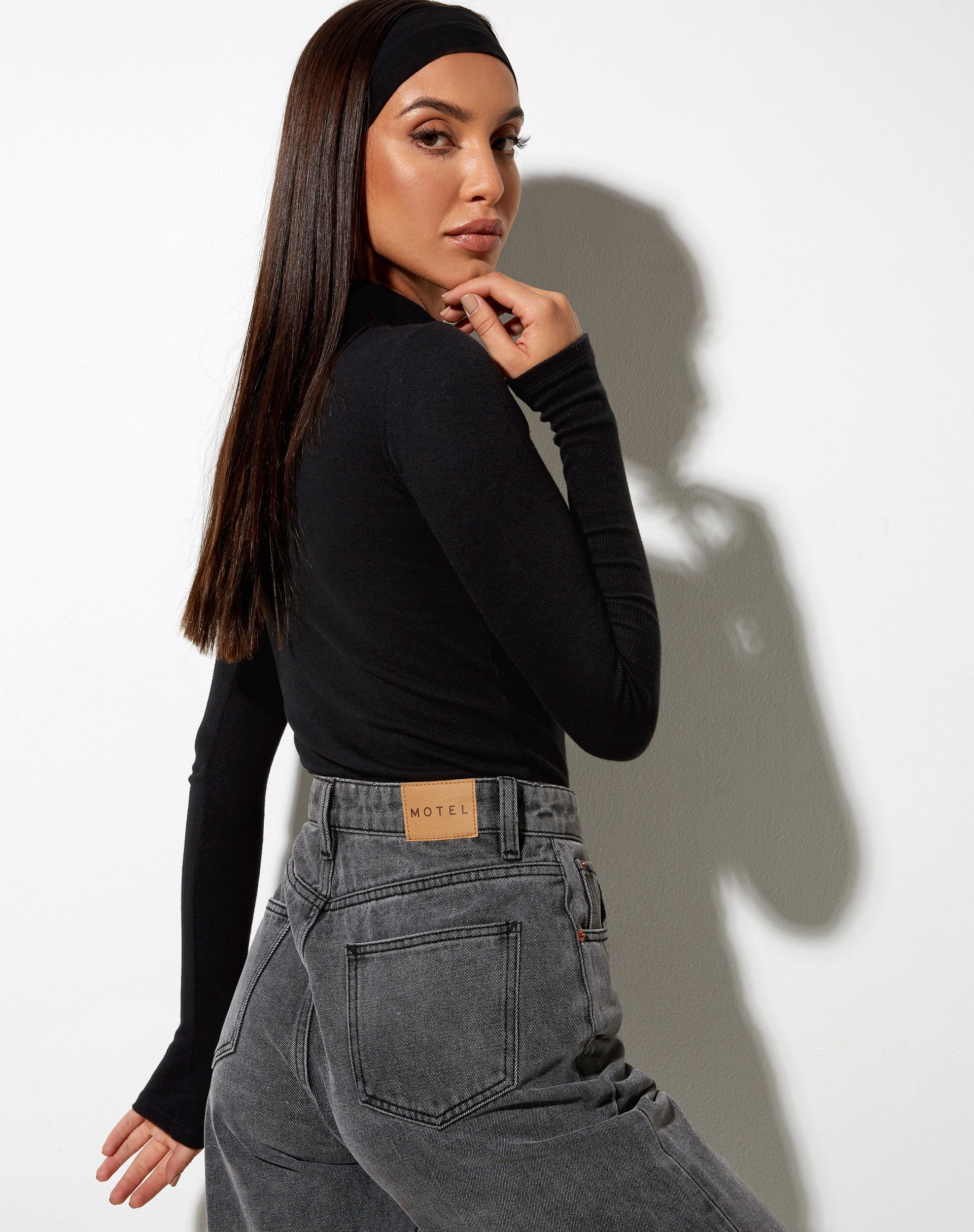 Image de Matri Top in Rib Black