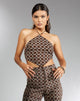 Image de MOTEL X IRIS Mauda Top in Chain Tangle Dark Brown