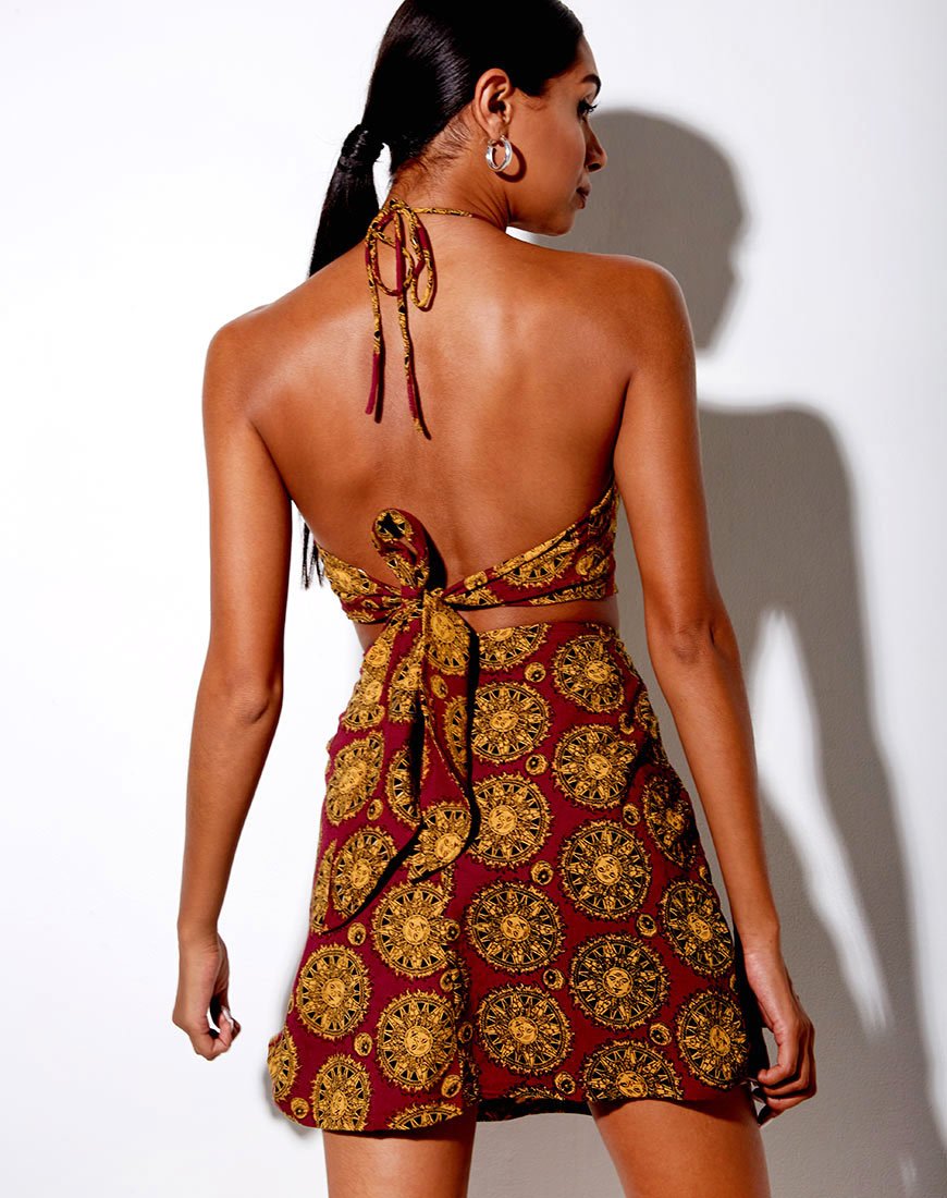 Image de la mini-jupe Sheny en cadran solaire