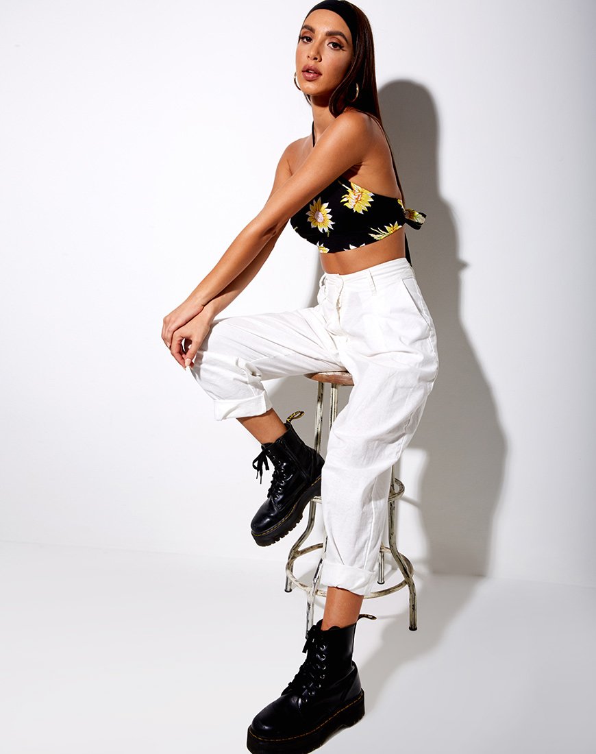 Image de Maudy Crop Top in Sunny Days Noir