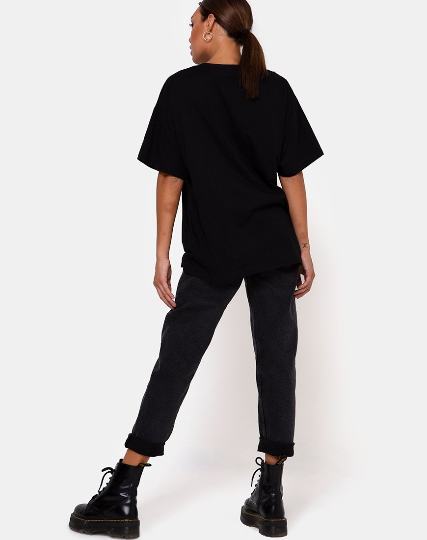 Image of Maxi Tee in Charcoal If It Comes Let It