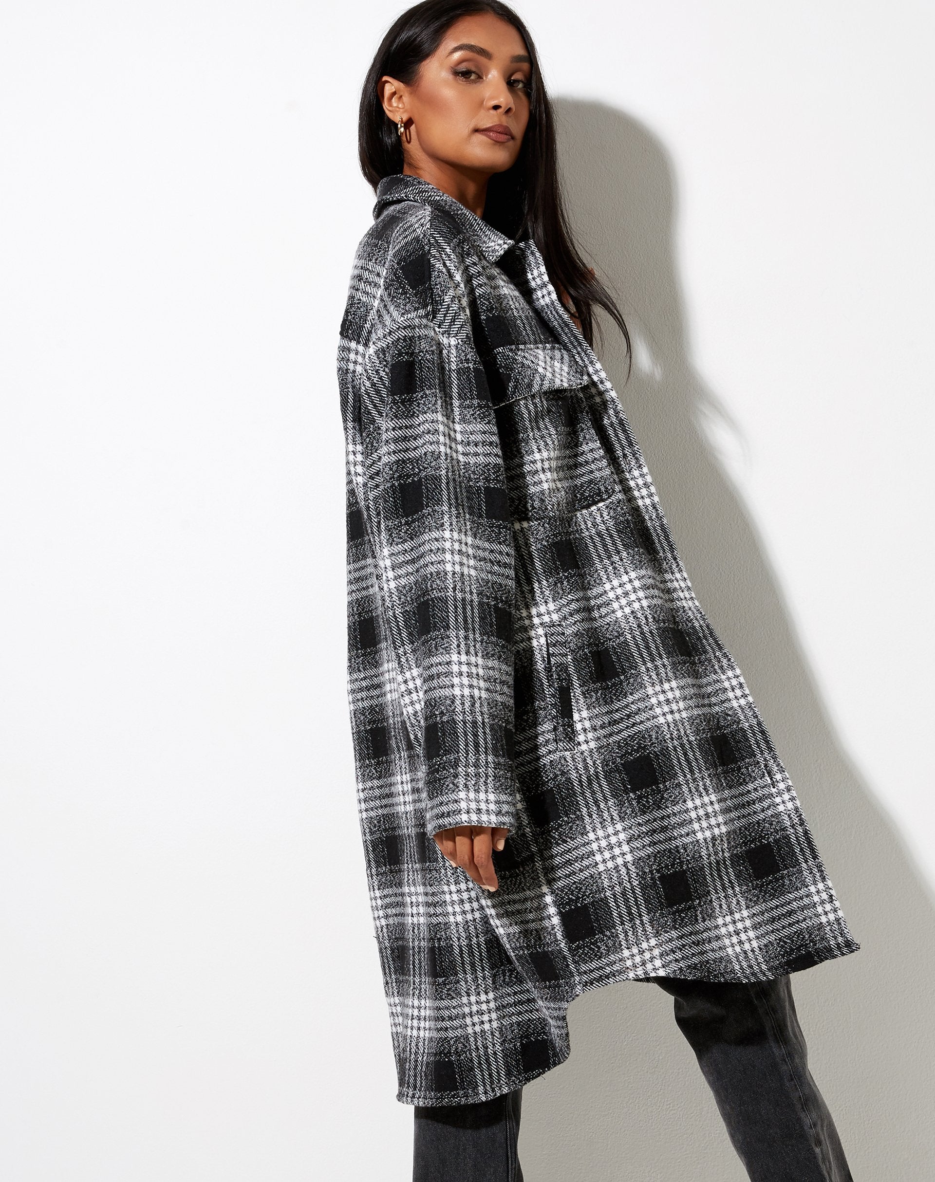 Image de la chemise Maxiella à carreaux noirs