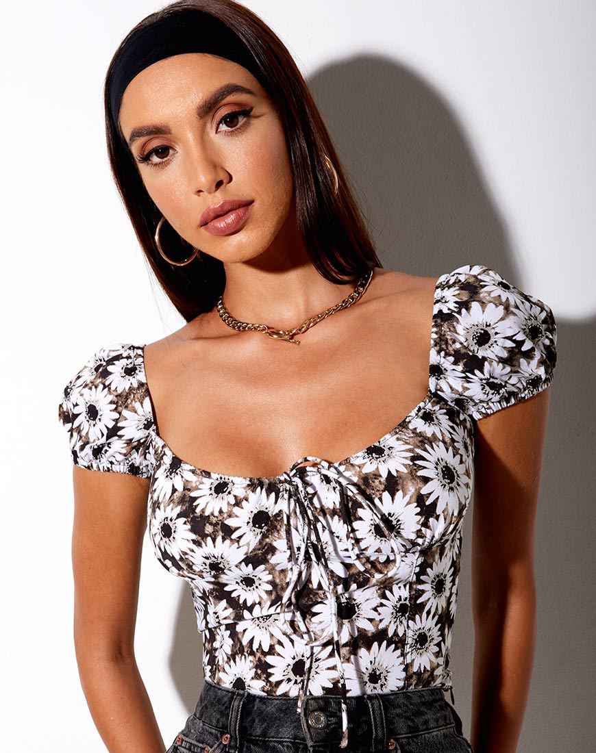 Image de Mazu Crop Top in Dyed Daisy