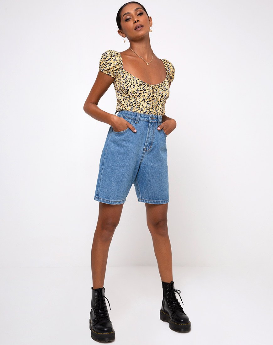 Image de Mazu Top in Mini Bloom Yellow