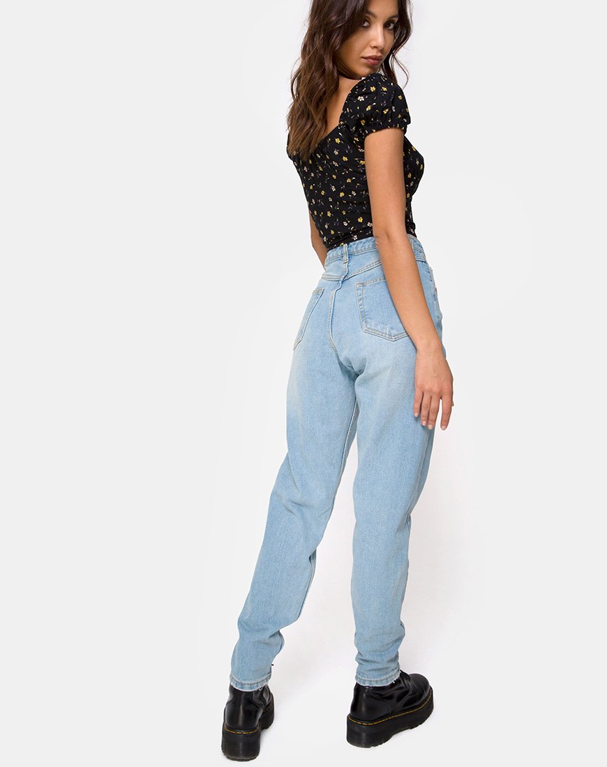 Image de Mazu Top in Pretty Petal Black