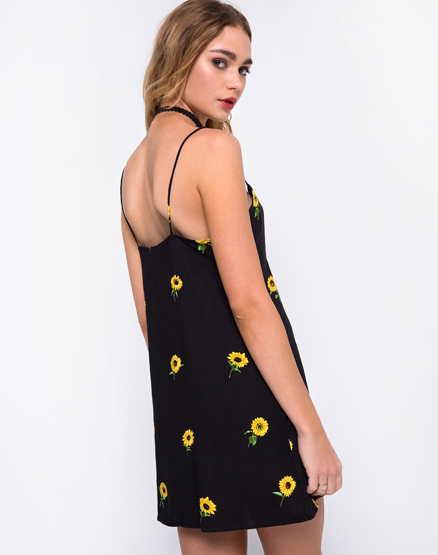 Robe longue Medina, Ditsy Sunflower