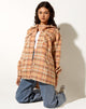 Image de la chemise Medita en rose et marron