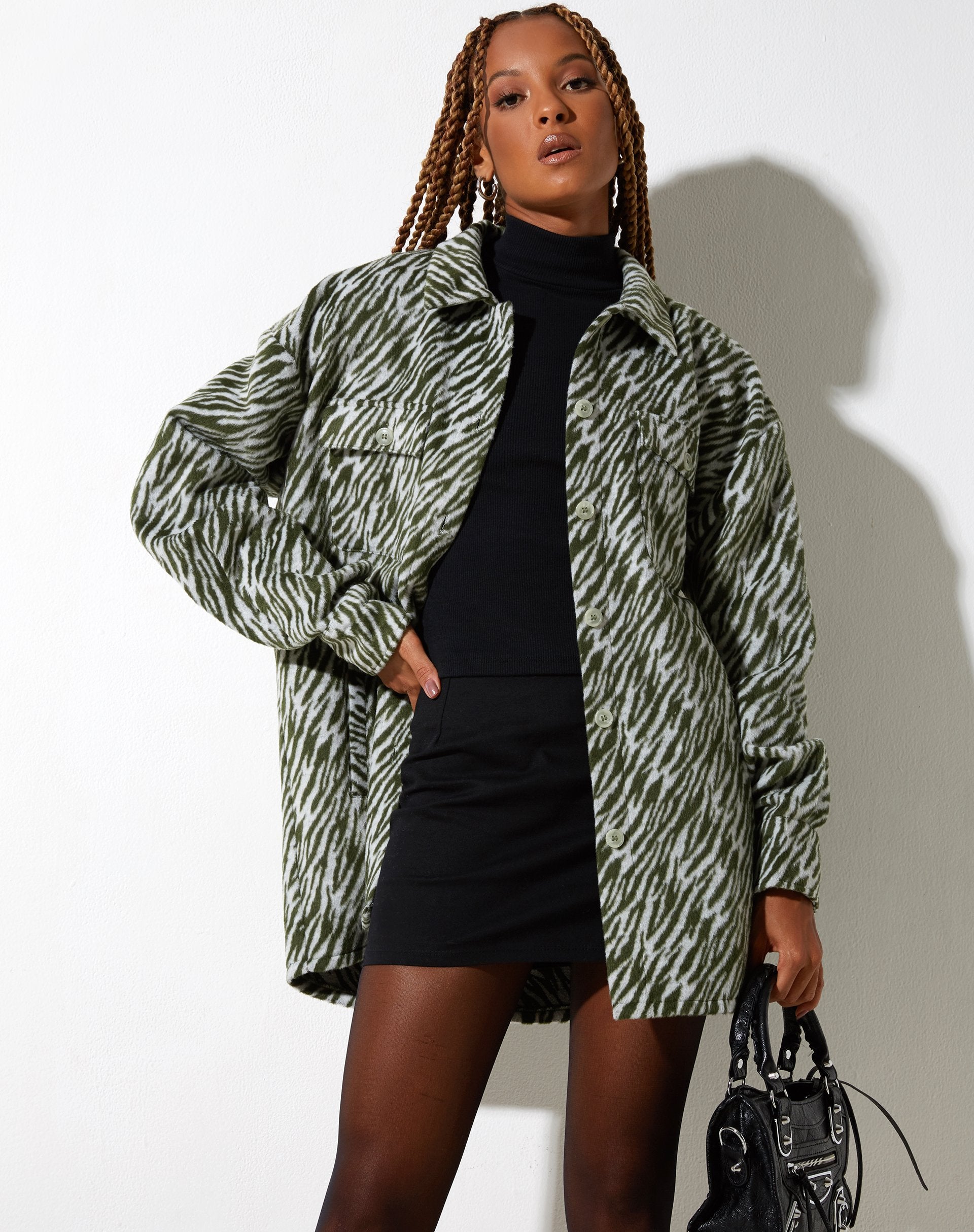 Image de la chemise Medita en vert crème