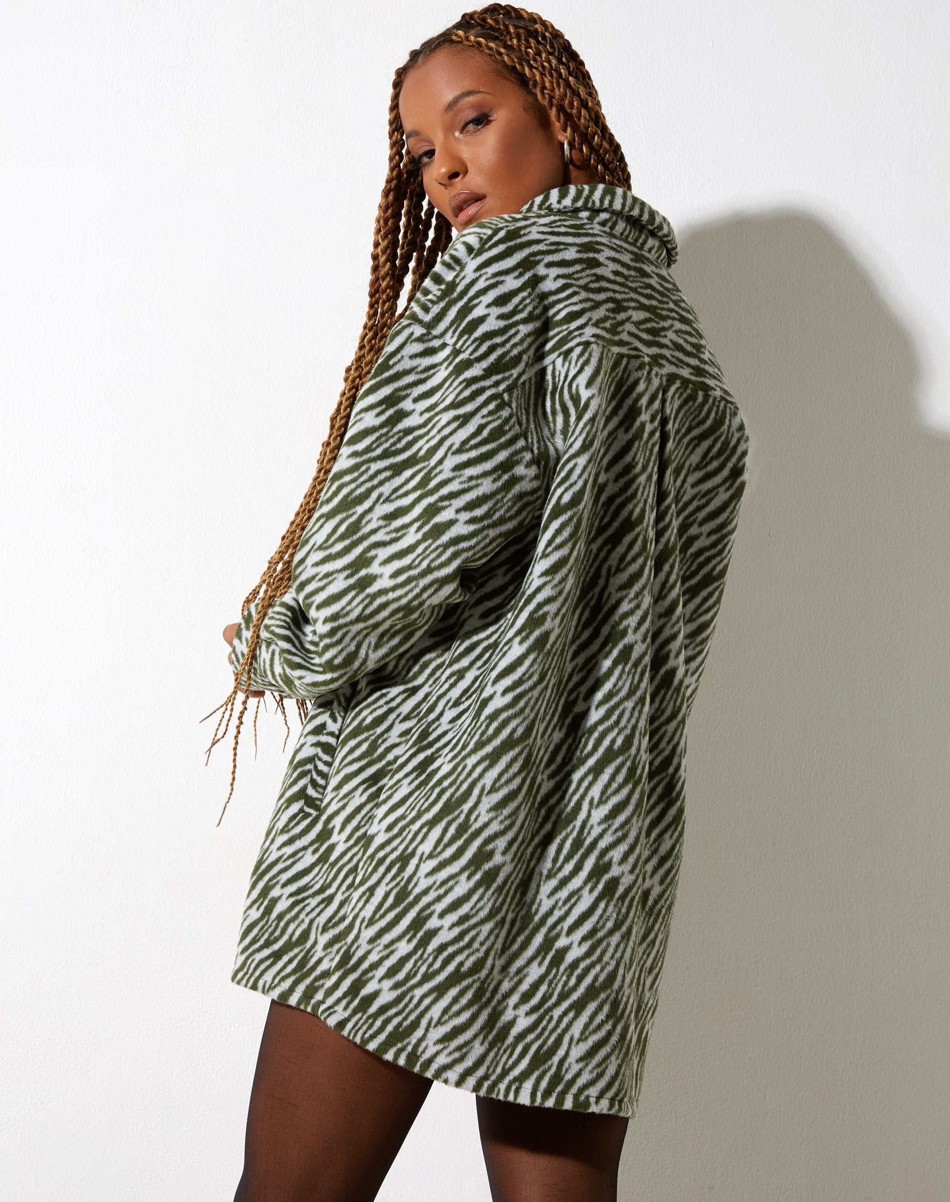 Image de la chemise Medita en vert crème