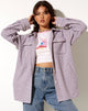 Image de la chemise Medita en violet, rose et noir