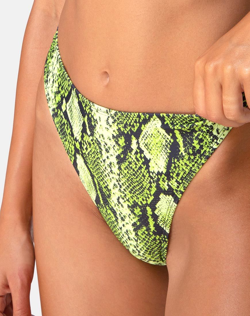 Image de Meeka Bas de bikini en Slime Lime Snake