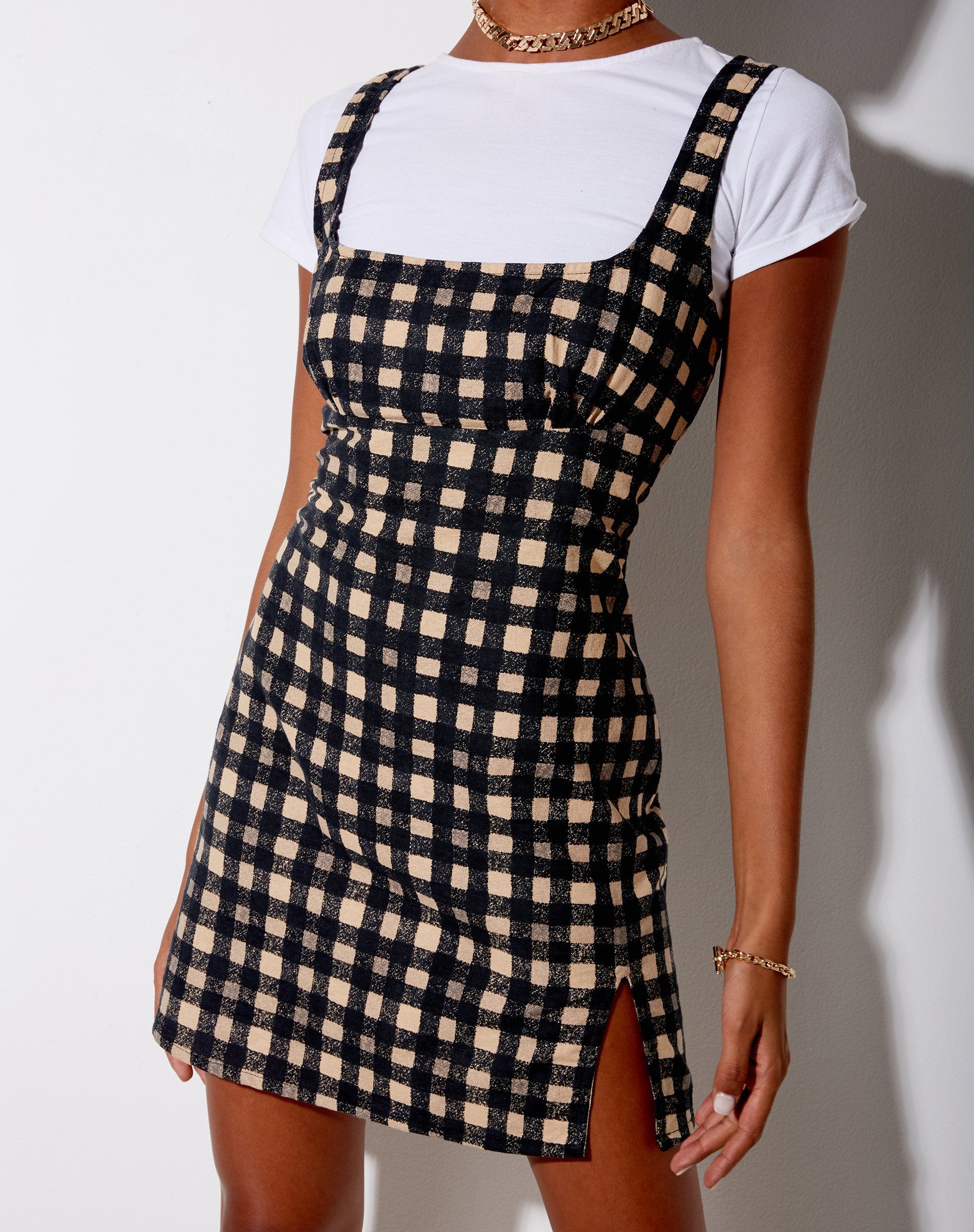 Image of Mehra Mini Dress in 90s Grunge Check